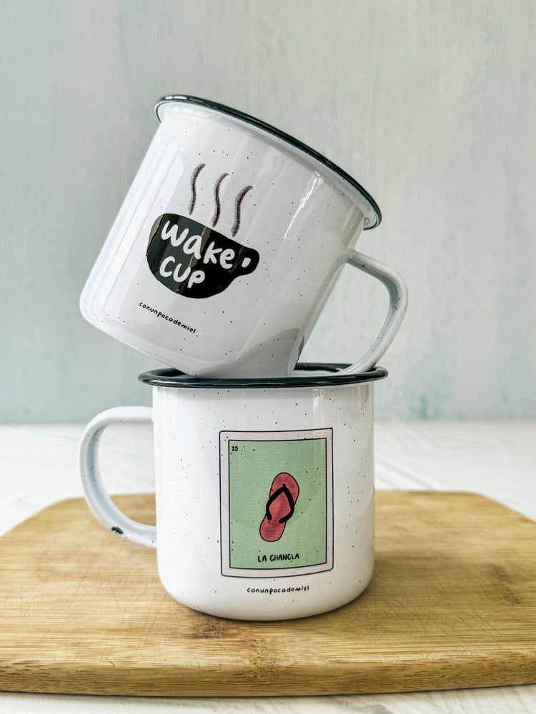 Tazas de peltre