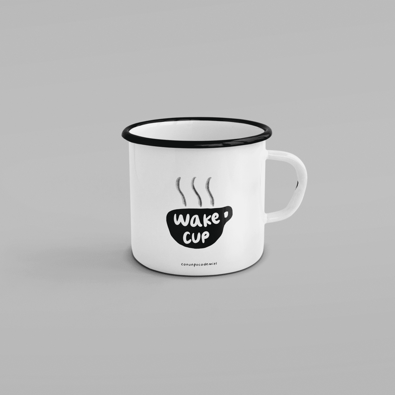 Taza de peltre Wake cup - Taza de peltre | con un poco de miel