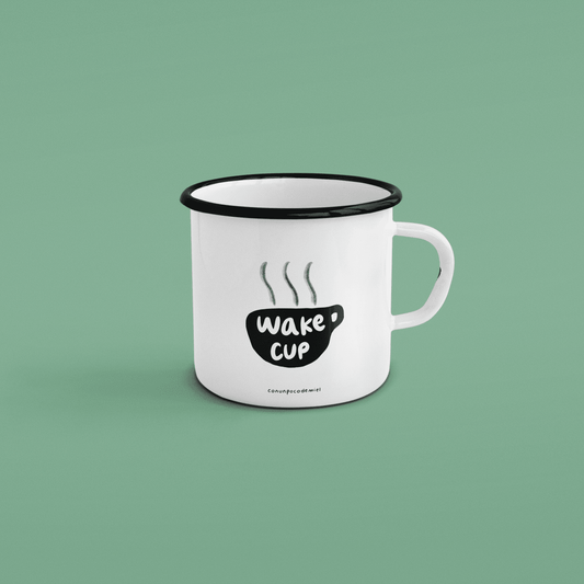 Taza de peltre Wake cup - Taza de peltre | con un poco de miel